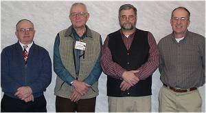 MACD Executive Board Officers Fred Hardy, Treasurer; Reinald Nielsen, Secretary; Bruce Roope, NACD Director and Stephen Hobart, President